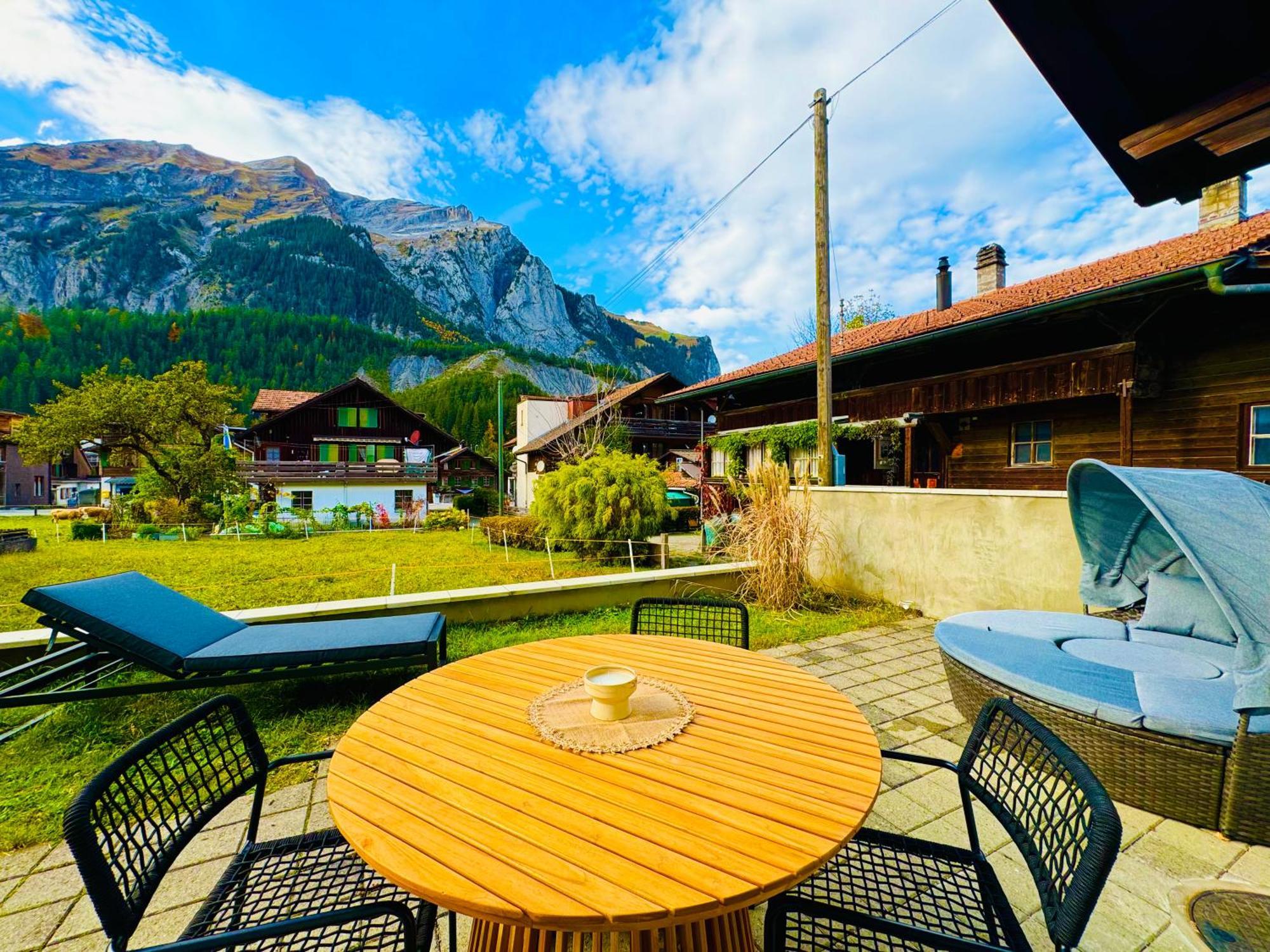 Апартаменти Cute & Cozy Oasis, Private Afternoon Sun Terrace Кандерштег Екстер'єр фото